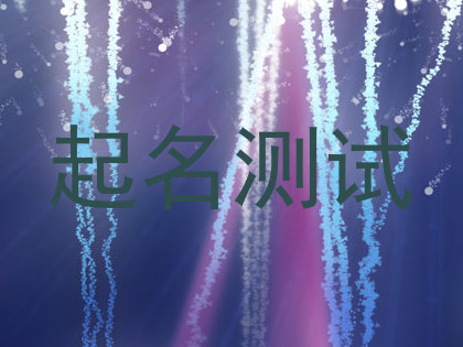 起名测试
