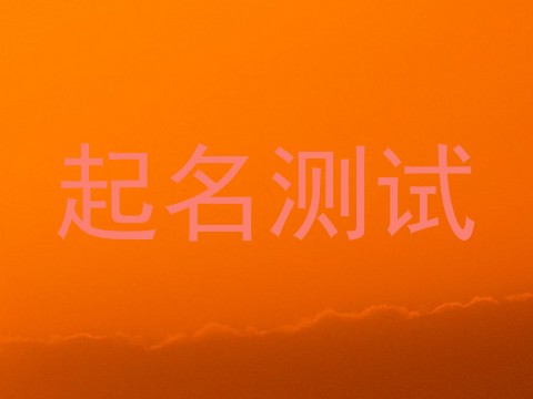 起名测试