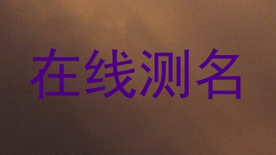 在线测名