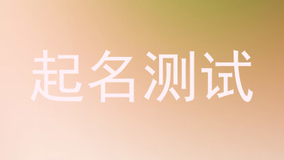 起名测试