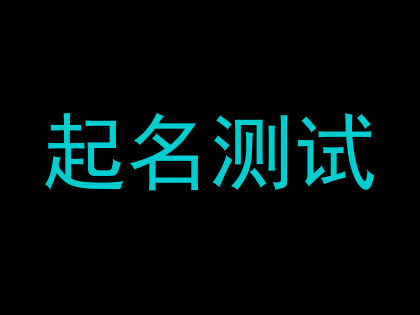 起名测试