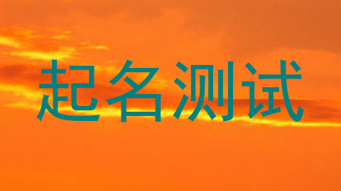起名测试