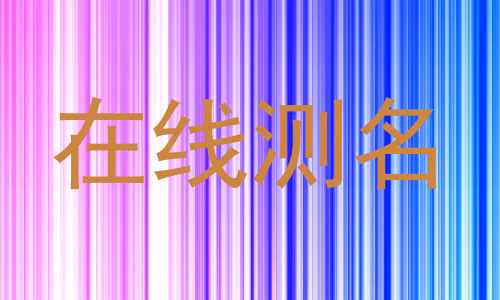 在线测名