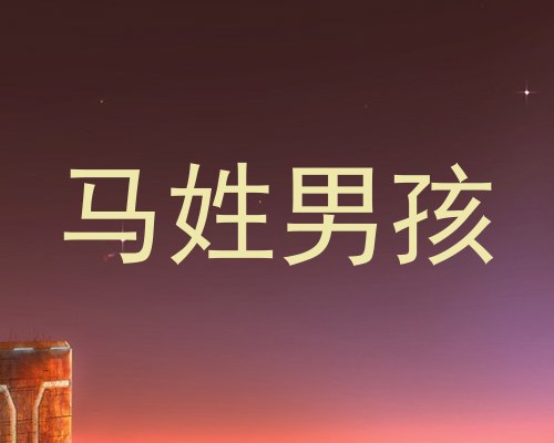马姓男孩
