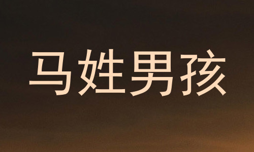 马姓男孩