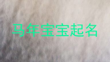 马年宝宝起名