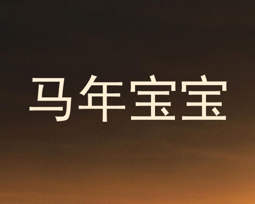 马年宝宝