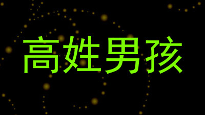 高姓男孩