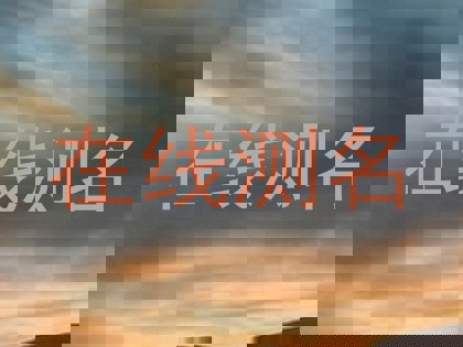 在线测名