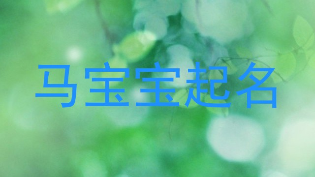 马宝宝起名