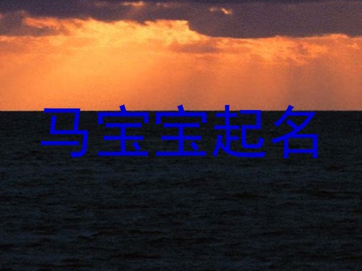 马宝宝起名