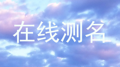 在线测名