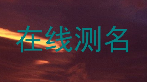 在线测名