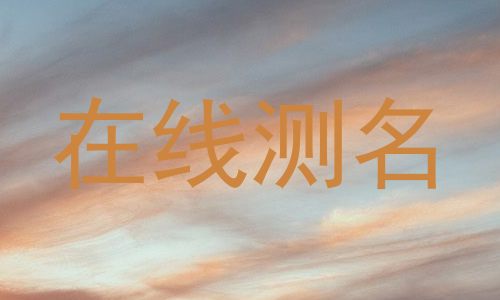 在线测名