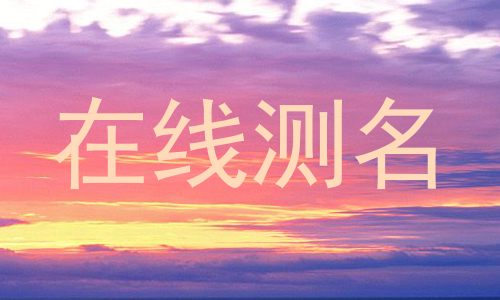 在线测名