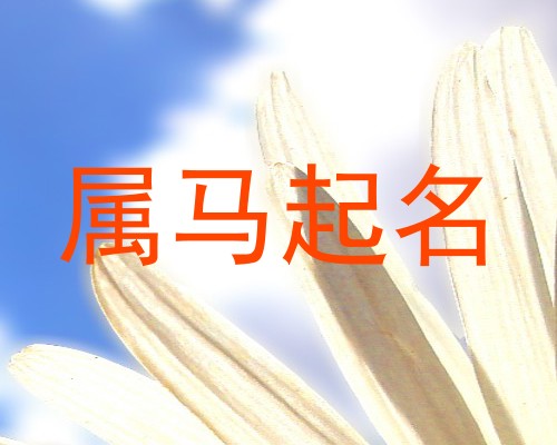属马起名
