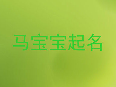 马宝宝起名