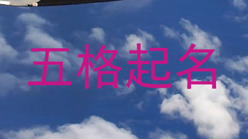 五格起名