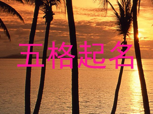 五格起名