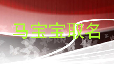 马宝宝取名