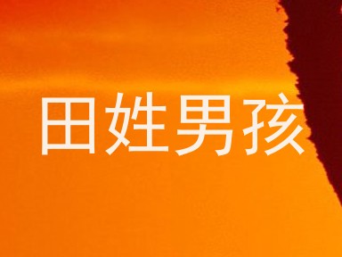田姓男孩