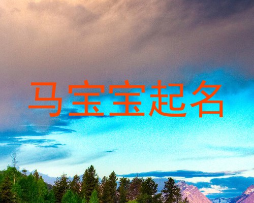 马宝宝起名
