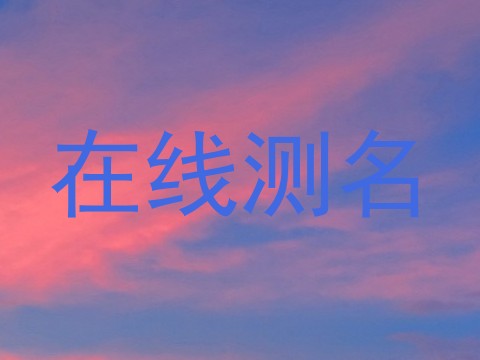 在线测名