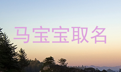 马宝宝取名