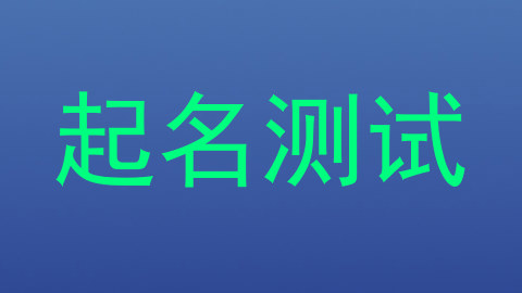 起名测试