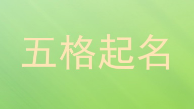 五格起名