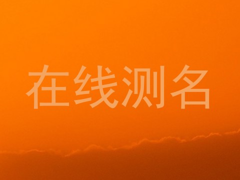 在线测名
