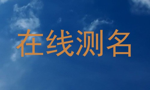 在线测名