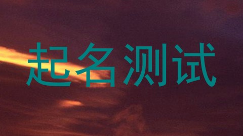 起名测试