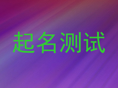 起名测试