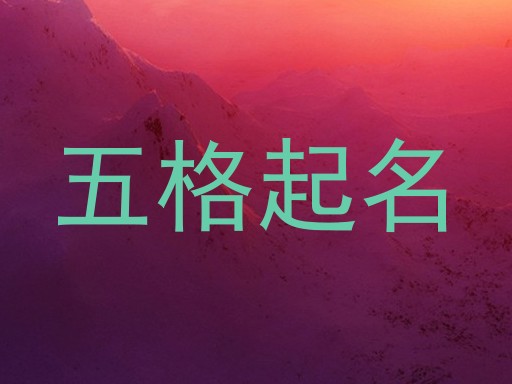 五格起名