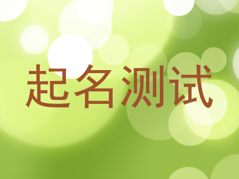 起名测试