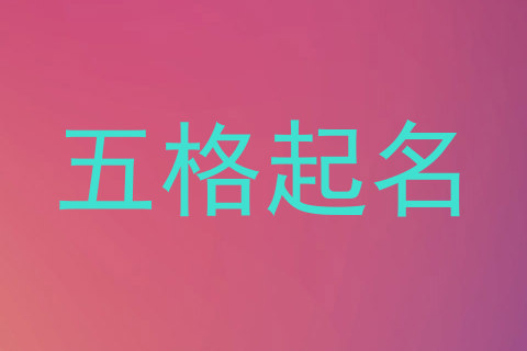 五格起名