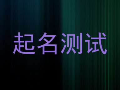 起名测试
