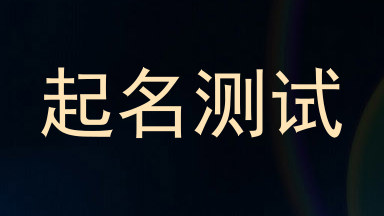 起名测试