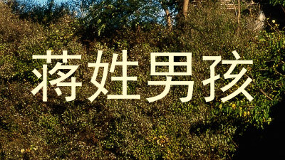 蒋姓男孩