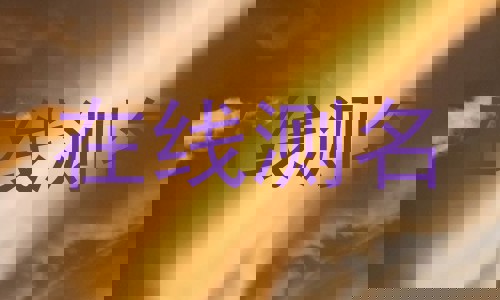 在线测名