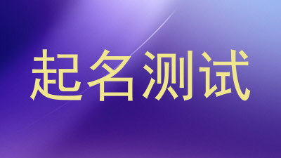 起名测试
