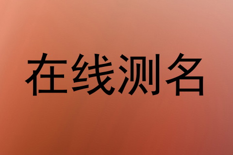 在线测名