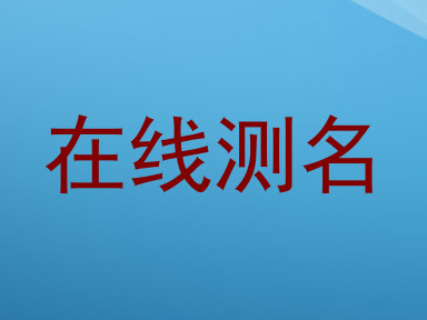 在线测名