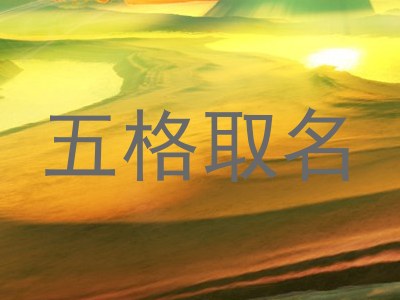 五格取名