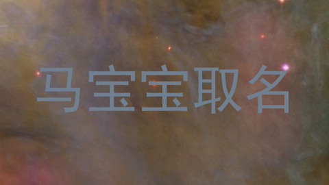 马宝宝取名