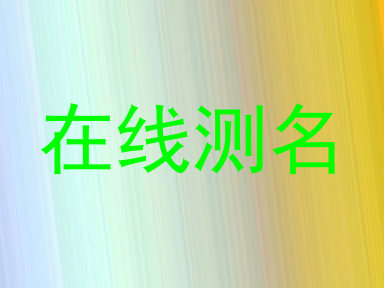 在线测名