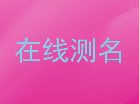 在线测名