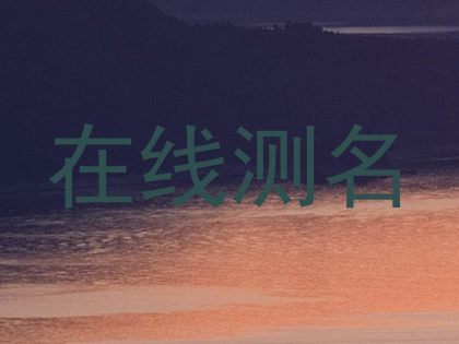 在线测名