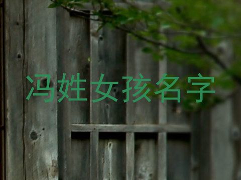 冯姓女孩名字